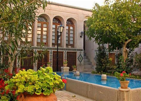 Old House in Iran with Persian Garden