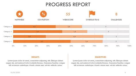 Progress Report PowerPoint Template | Free PowerPoint Template