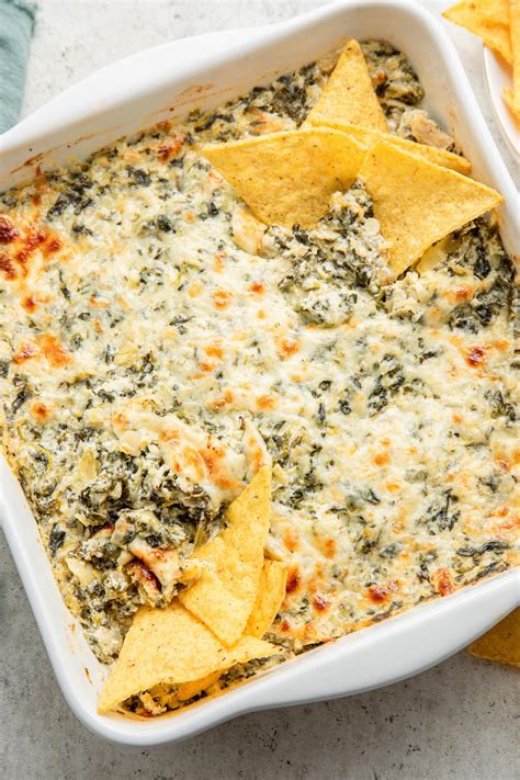 Healthy Spinach Artichoke Dip - Eating Bird Food