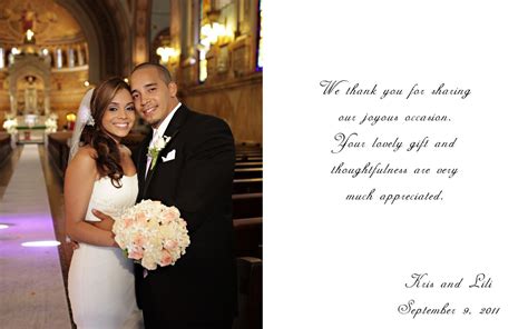 Wedding Thank You Wording | Size : Thumbnail | Prepossessing Wedding Thank You Card Word ...