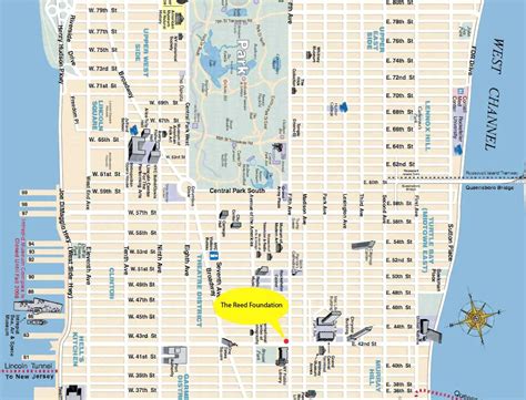 Printable Manhattan Street Map | Globalsupportinitiative - Map Of ...