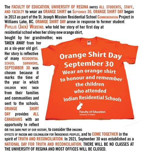 Orange Shirt Day / National Day of Truth and Reconciliation – Education ...