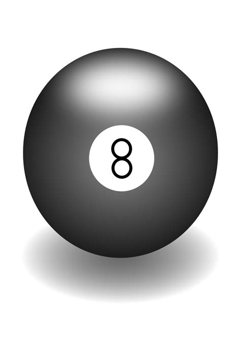 Public Domain Clip Art Image | eight ball | ID: 13925307013316 ...