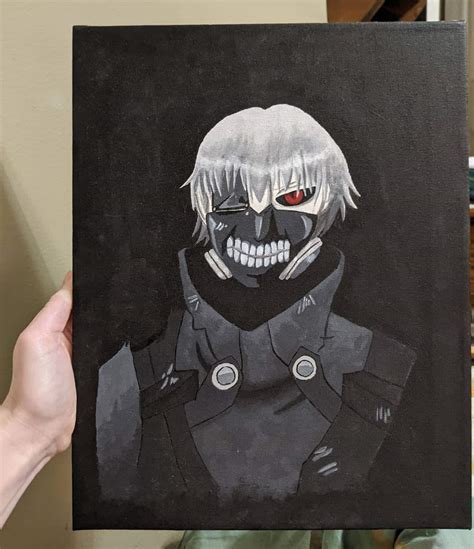 Ken Kaneki Acrylic Painting - Etsy