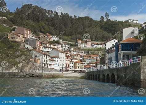 Cudillero Town As Seen from the Port, Spain Editorial Stock Image ...