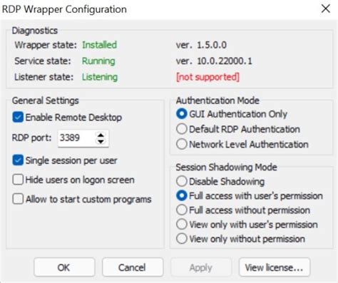 RDP Wrapper & Autoupdate (2021-12-16) by asmtron · Pull Request #1160 ...