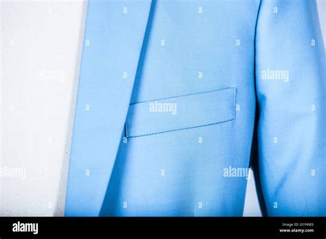 Light blue suit jacket on a mannequin Stock Photo - Alamy