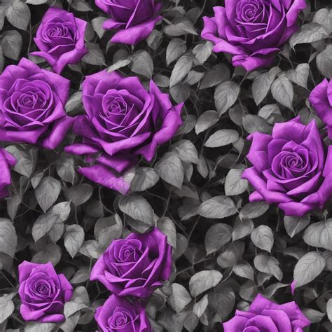 Purple Rose Patterns Digital Paper - Etsy
