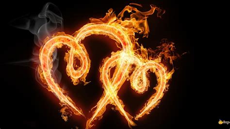 Fire Heart Background