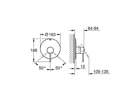 GROHE Essence New Shower / Bath Mixer Tap Brushed Nickel (V2) from Reece