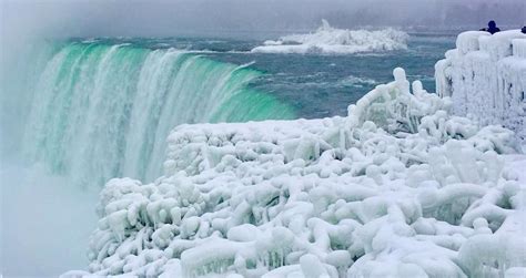 Niagara Falls are half-frozen and people are amused! - Travelbout