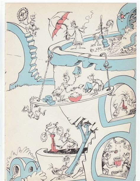 1950s Dr Seuss Vintage Print Busy City of Whoville Wall Art | Etsy | Seuss, Art, Vintage prints