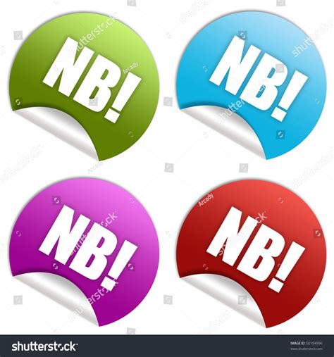 Nota Bene Stickers Stock Photo 50104996 : Shutterstock