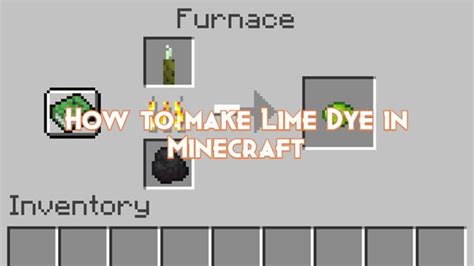 How to make Lime Dye in Minecraft - Pillar Of Gaming