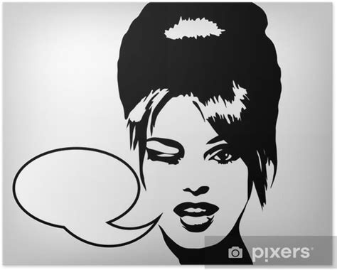 Poster Speaking woman - PIXERS.UK