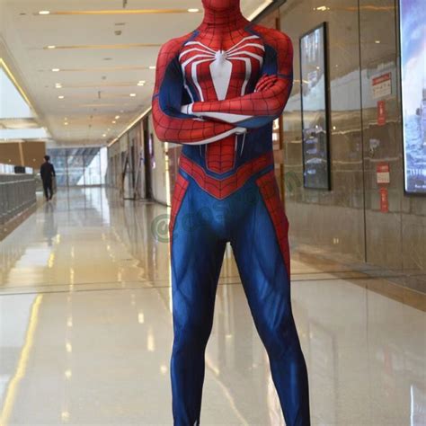 Spiderman Ps4 Cosplay Zentai Suit Superhero Halloween Costume For ...