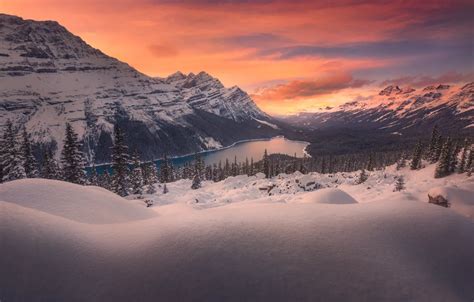 Wallpaper winter, the sky, landscape, mountains, beauty, panorama ...