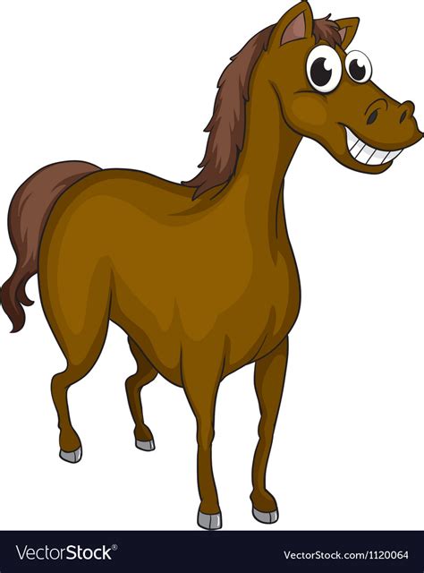 A smiling horse Royalty Free Vector Image - VectorStock