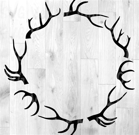 Deer Antlers SVG, Deer Svg, Hunting Svg, Deer Clipart, Antler Svg, Deer Antler Svg, Digital ...