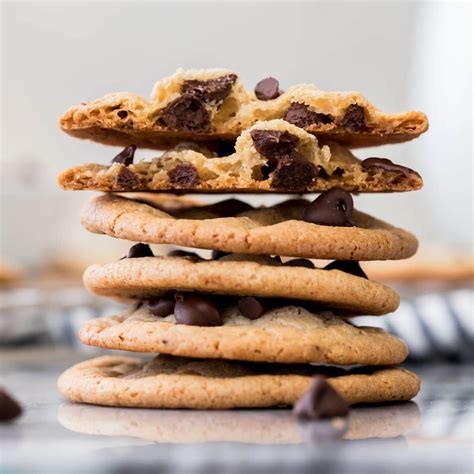 Thin & Crispy Chocolate Chip Cookies - Sugar Spun Run