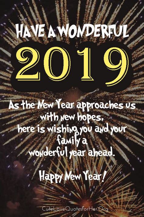 Happy New Year 2019 Images And Quotes - ShortQuotes.cc