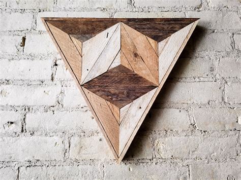 Reclaimed Wood Wall Art | Wood Decor | Reclaimed Wood | Wood Art | Rustic Geometric | Wood Decor ...