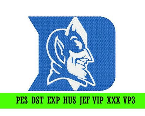 Duke Blue Devils logo machine embroidery design – SVG Shop