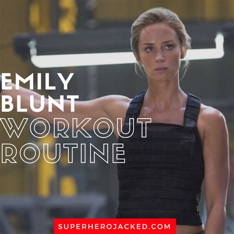 Emily Blunt Workout and Diet Plan : Mary Poppins Meets Sicario ...