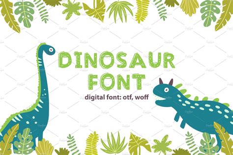 Dinosaur Kids Font | Stunning Display Fonts ~ Creative Market