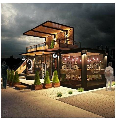 Innovative Container cafe design #Containercafe #container #coffee #shop #design # ...