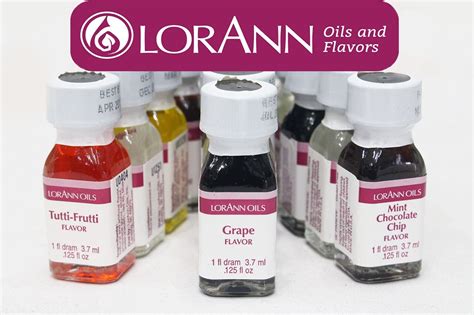 Lorann Candy Flavorings 1 Dram Size Bottles .125 Oz SUPER CONCENTRATED ...