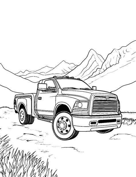 50 Truck Coloring Pages: Free Printable Sheets