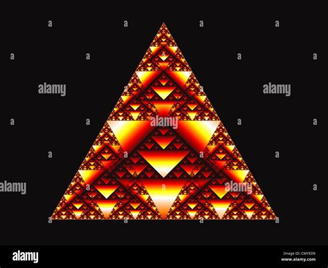 Sierpinski Triangle Fractal Design Stock Photo, Royalty Free Image ...