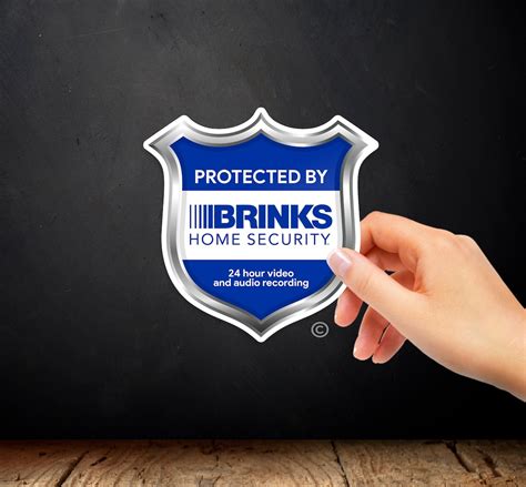 Brinks Security Sticker 2 Pack Security Sign Decal | Etsy