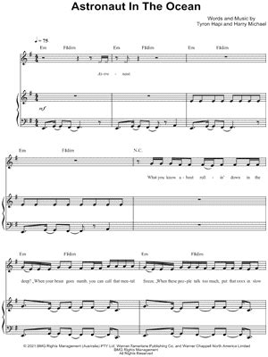 "Astronaut in the Ocean" Sheet Music - 14 Arrangements Available ...