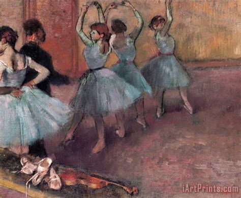 Edgar Degas Blue Dancers painting - Blue Dancers print for sale