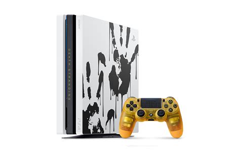 PlayStation 4 Pro 1TB Limited Death Stranding Edition 4K HDR Gaming Console Bundle With an Extra ...