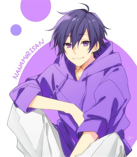 Pin by Zero on Anime Boy | Anime purple hair, Cute anime guys, Cute ...