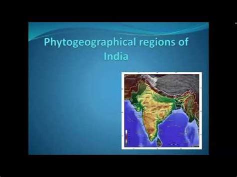 Phytogeographical regions of India - YouTube