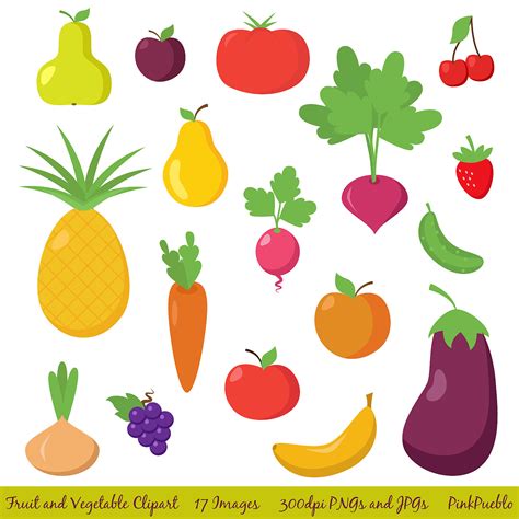 fruits and vegetables clipart - Clip Art Library