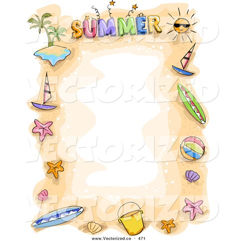 9+ Summer Border Clip Art - Preview : August Border | HDClipartAll