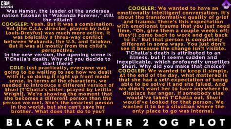 CBM SCENE🇮🇳 on Twitter: "#MarvelStudios Black Panther 2 Original plot - Source: NYTimes"