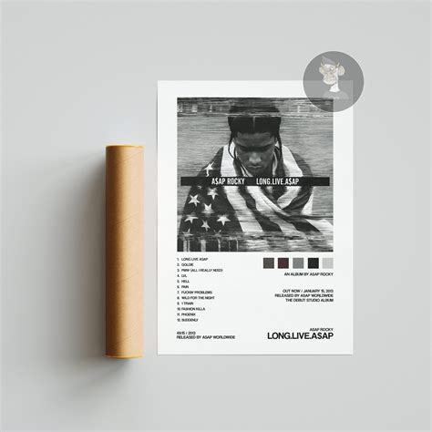 Asap rocky long live asap album cover poster – Artofit