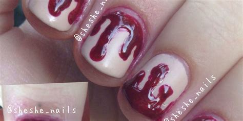 How to do blood drip nails - B+C Guides