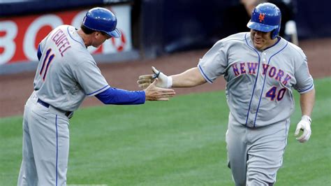 WATCH: Mets' Pitcher Bartolo Colon hits first career home run - ABC7 ...