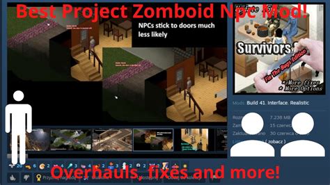 New Survivor Npc Mod For Project Zomboid | Superior Survivors Revisited - YouTube