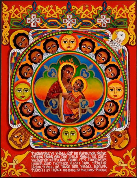 ancient ethiopian art - Google Search Religious Icons, Religious Art, Rastafari Art, Santa Maria ...