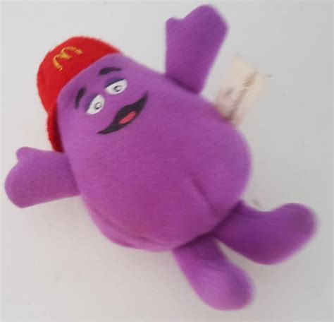 5 inches tall Grimace, Old McDonald’s 1984 Souvenir, Vintage Grimace Plush Toy, Genuine McDonald ...