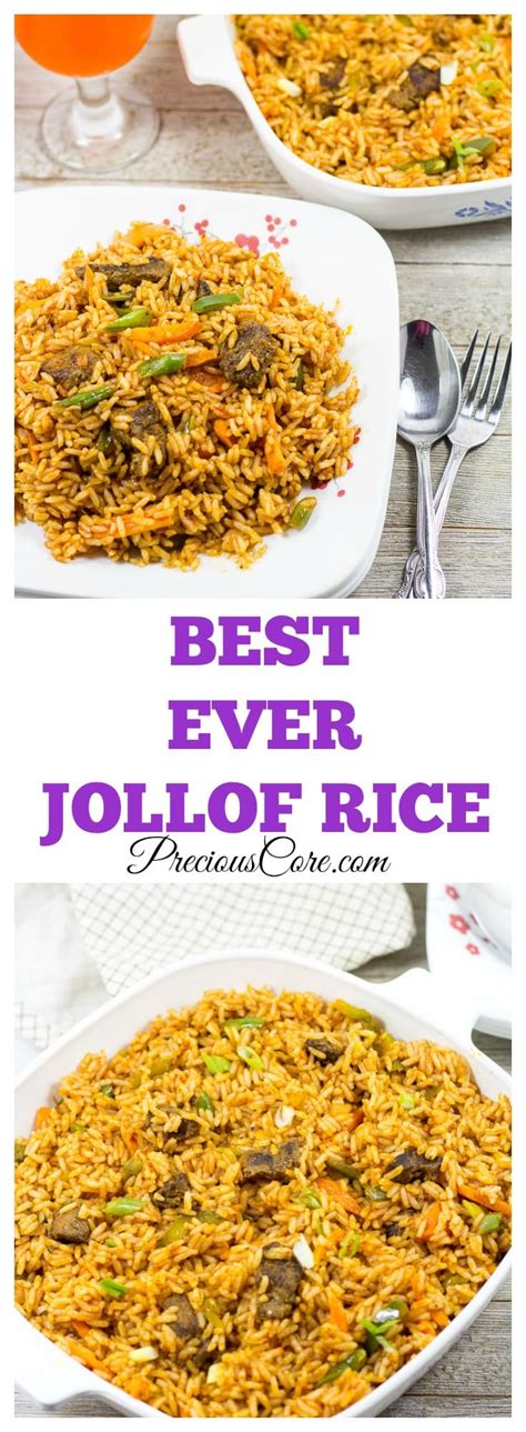 CAMEROON JOLLOF RICE RECIPE: EASY METHOD | Precious Core