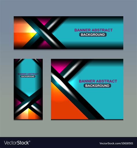 Business banner color design Royalty Free Vector Image